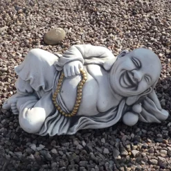 Statues & Sculptures Buddha-Laying Stone Buddha Garden Ornament