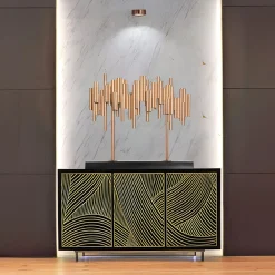 Statues & Sculptures Table Top|Floor Standing-Light Symphony 82cm Copper Metal Indoor Sculpture