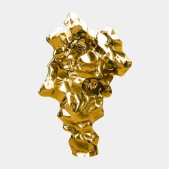 Statues & Sculptures Floor Standing|Abstract-Liquid Mirage 155cm Gold Metal Garden Sculpture