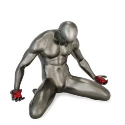 Statues & Sculptures Figurative|Table Top-Lost Affection 32cm Anthracite Resin Indoor Sculpture