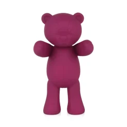 Statues & Sculptures Table Top|Animals-Love Bear 29cm Fuchsia Resin Indoor Sculpture