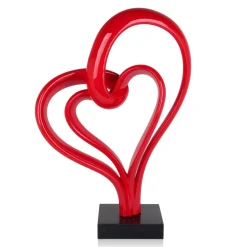 Statues & Sculptures Floor Standing|Abstract-Love Fusion 73cm Red Resin Indoor Sculpture