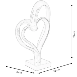 Statues & Sculptures Floor Standing|Abstract-Love Fusion 73cm Red Resin Indoor Sculpture