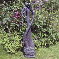 Statues & Sculptures Modern-Loving Kiss Modern Poly Resin Garden Statue