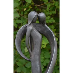 Statues & Sculptures Modern-Loving Kiss Modern Poly Resin Garden Statue