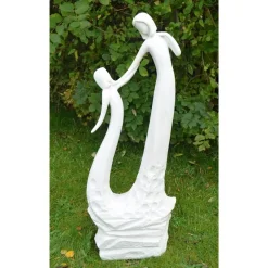 Statues & Sculptures Modern-Loving Mother Modern Poly Resin Garden Statue