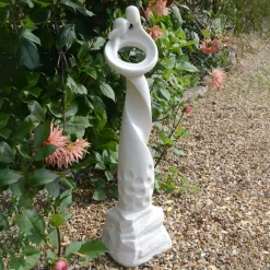 Statues & Sculptures Modern-Loving Twist Modern Poly Resin Garden Statue