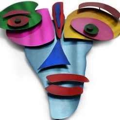Statues & Sculptures Table Top|Abstract-Lucid Visage 59cm Abstract Metal Indoor Sculpture