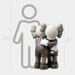 Statues & Sculptures Figurative|Floor Standing-Lucify Affection 135cm Brown Resin Indoor Sculpture