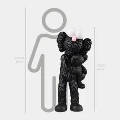 Statues & Sculptures Figurative|Floor Standing-Lucify Bedtime 135cm Black Resin Indoor Sculpture