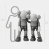 Statues & Sculptures Giant|Figurative-Lucify Companions 150cm Grey Resin Indoor Sculpture