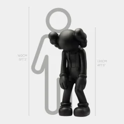 Statues & Sculptures Figurative|Floor Standing-Lucify Daze 130cm Black Resin Indoor Sculpture
