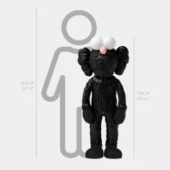 Statues & Sculptures Figurative|Floor Standing-Lucify Fuzz 135cm Black Resin Indoor Sculpture