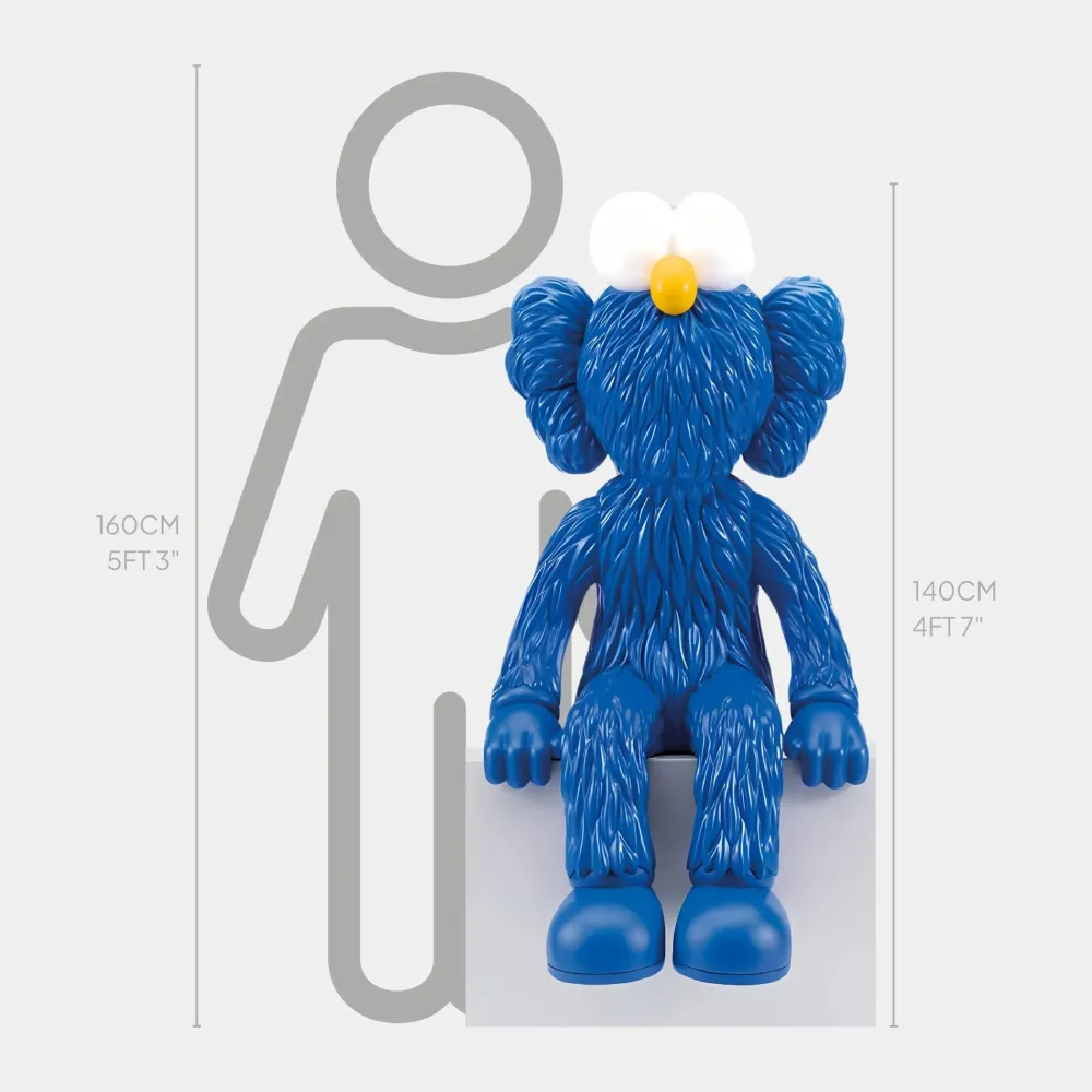 Statues & Sculptures Figurative|Floor Standing-Lucify Fuzz 140cm Blue Resin Indoor Sculpture