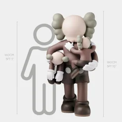Statues & Sculptures Giant|Figurative-Lucify Go 180cm Brown Resin Indoor Sculpture
