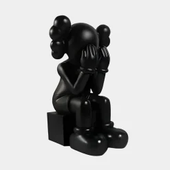 Statues & Sculptures Figurative|Floor Standing-Lucify Hide 70cm Black Resin Indoor Sculpture