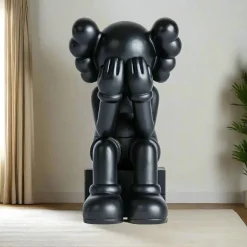 Statues & Sculptures Figurative|Floor Standing-Lucify Hide 70cm Black Resin Indoor Sculpture