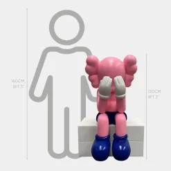 Statues & Sculptures Floor Standing|Figurative-Lucify Hide 130cm Pink Resin Indoor Sculpture