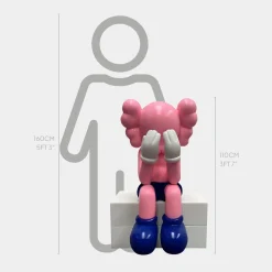 Statues & Sculptures Figurative|Floor Standing-Lucify Hide 110cm Pink Resin Indoor Sculpture