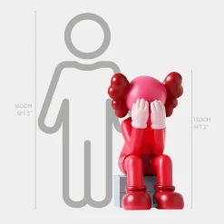 Statues & Sculptures Figurative|Floor Standing-Lucify Hide 130cm Red Resin Indoor Sculpture