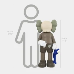 Statues & Sculptures Figurative|Floor Standing-Lucify Playtime 130cm Brown Resin Indoor Sculpture