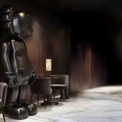 Statues & Sculptures Table Top|Floor Standing-Lucify Seek 70cm Black Resin Indoor Sculpture