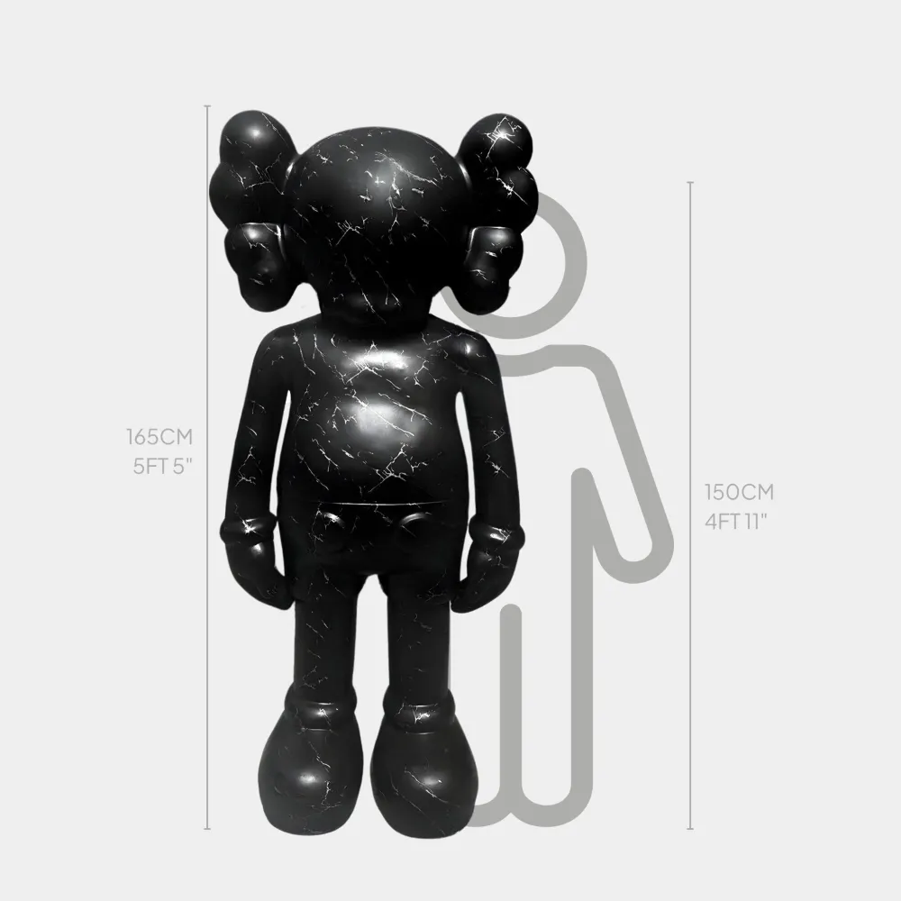 Statues & Sculptures Giant|Figurative-Lucify Seek 170cm Black Resin Indoor Sculpture