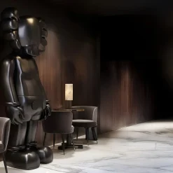 Statues & Sculptures Figurative|Floor Standing-Lucify Seek 220cm Cosmic Black Resin Indoor Sculpture