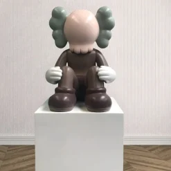 Statues & Sculptures Figurative|Floor Standing-Lucify Silence 92cm Brown Resin Indoor Sculpture