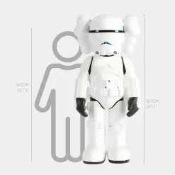 Statues & Sculptures Giant|Figurative-Lucify Trooper 187cm Black Resin Indoor Sculpture