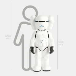 Statues & Sculptures Figurative|Floor Standing-Lucify Trooper 135cm Black Resin Indoor Sculpture