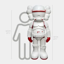 Statues & Sculptures Giant|Figurative-Lucify Trooper 187cm Red Resin Indoor Sculpture