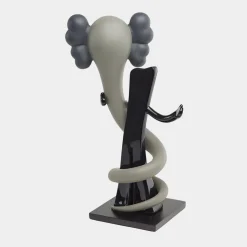 Statues & Sculptures Giant|Floor Standing-Lucify Viper 176cm Grey Resin Indoor Sculpture