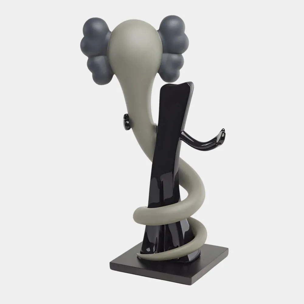 Statues & Sculptures Giant|Floor Standing-Lucify Viper 176cm Grey Resin Indoor Sculpture