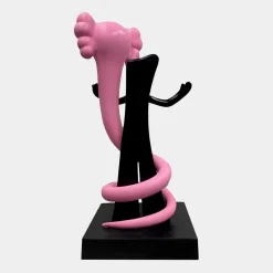 Statues & Sculptures Giant|Floor Standing-Lucify Viper 176cm Pink Resin Indoor Sculpture