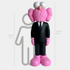 Statues & Sculptures Giant|Figurative-Lucify Vogue 200cm Black Resin Indoor Sculpture