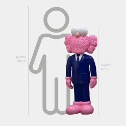 Statues & Sculptures Figurative|Floor Standing-Lucify Vogue 130cm Blue Resin Indoor Sculpture v1