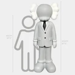 Statues & Sculptures Giant|Figurative-Lucify Vogue 200cm Grey Resin Indoor Sculpture