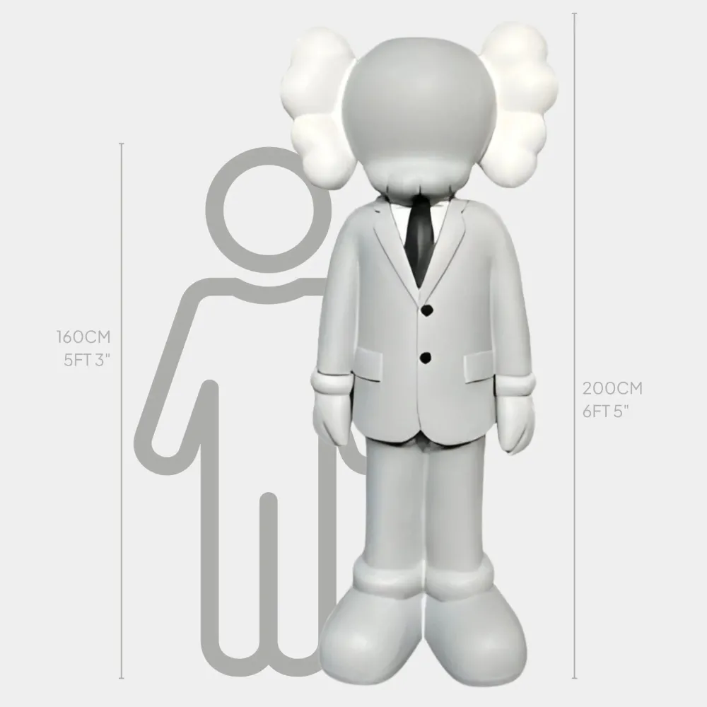 Statues & Sculptures Giant|Figurative-Lucify Vogue 200cm Grey Resin Indoor Sculpture