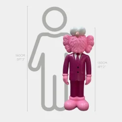 Statues & Sculptures Figurative|Floor Standing-Lucify Vogue 130cm Magenta Resin Indoor Sculpture