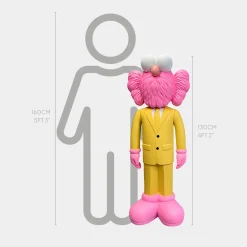 Statues & Sculptures Figurative|Floor Standing-Lucify Vogue 130cm Yellow Resin Indoor Sculpture