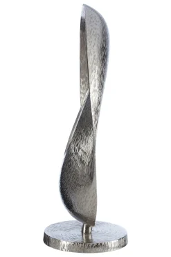 Statues & Sculptures Table Top|Abstract-Luminaris 50cm Silver Metal Indoor Sculpture