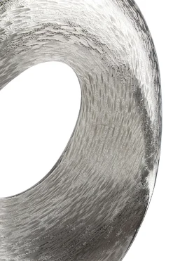 Statues & Sculptures Table Top|Abstract-Luminaris 50cm Silver Metal Indoor Sculpture