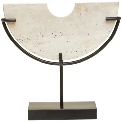 Statues & Sculptures Table Top|Abstract-Lunar Fragment 33cm Stone Indoor Sculpture