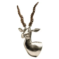 Statues & Sculptures Wall Art|Animals-Majestic Gazelle Head 55cm Metal Wall Sculpture