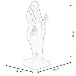 Statues & Sculptures Floor Standing|Animals-Majestic Horse Head 70cm Black Resin Indoor Sculpture
