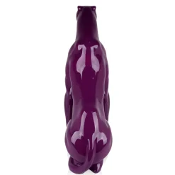 Statues & Sculptures Floor Standing|Animals-Majestic Panther 78cm Violet Resin Indoor Sculpture
