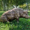 Statues & Sculptures Farm-Majestic Pig 36cm Bronze Resin Garden Ornament