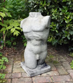 Statues & Sculptures Modern-Male Torso Modern Stone Garden Ornament