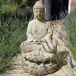 Statues & Sculptures Buddha-Meditation Buddha Stone Garden Statue